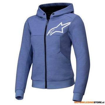 Alpinestars Stella Chrome V2 Sport Motorhoodie, Blauw-Paars beschikbaar voor biedingen