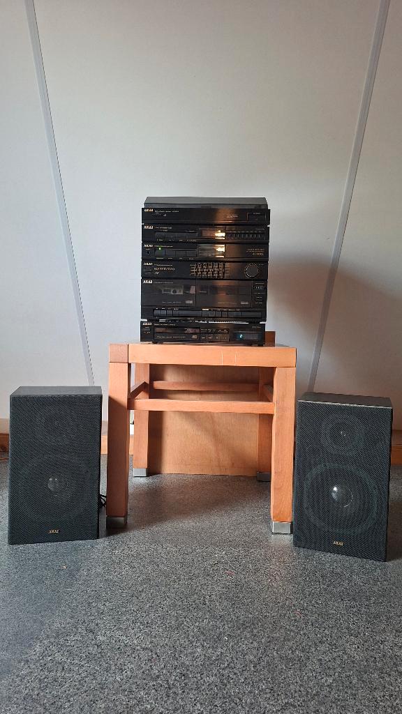 Vintage Akai stereo set AC-M312L, Audio, Tv en Foto, Stereo-sets, Gebruikt, Cassettedeck, Cd-speler, Tuner of Radio, Speakers