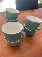 Blauwgroene koffie/cappuchino mokken HEMA, Ophalen, Zo goed als nieuw, Overige stijlen, Kop(pen) en/of Schotel(s)