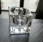 Zware Bolsius waxinelichthouders square /vierkant 5x5 cm, Ophalen of Verzenden, Zo goed als nieuw, Overige materialen, Minder dan 25 cm