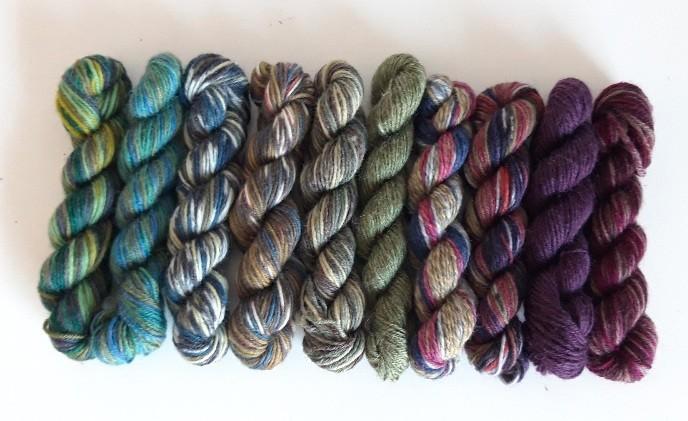 Restjes sokkenwol - 10 x 10 gram - Pakket 3, Hobby en Vrije tijd, Breien en Haken, Nieuw, Breien of Haken, Wol of Garen, Ophalen of Verzenden