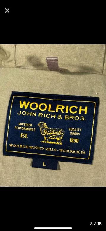 Woolrich topper van een jas maat 38