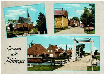 Ansichtkaart Abbega, kerk, ophaalbrug beschikbaar voor biedingen