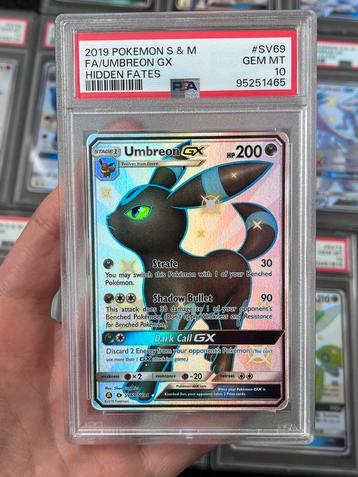 Pokémon PSA 10 Umbreon GX #SV69 Hidden Fates beschikbaar voor biedingen