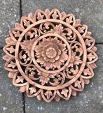 Houtsnijwerk wanddecoratie hanger Bali hout mandala nieuw, Ophalen of Verzenden, Nieuw