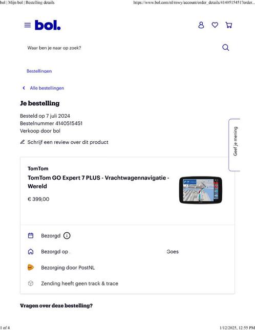 TomTom Go Expert 7 plus voor Vrachtwagen of Bus, Auto diversen, Autonavigatie, Nieuw, Verzenden