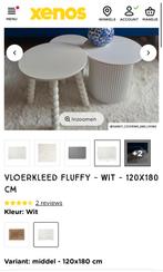 Wit Pluche Tapijten (Een van 120x180cm  +Twee van 60x90cm), Ophalen of Verzenden, Wit, Rechthoekig, Pluche