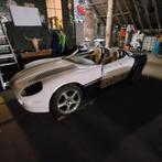 Jaguar xk 180 unieke auto klein project, Auto's, Oldtimers, Achterwielaandrijving, Blauw, Leder, Overige kleuren