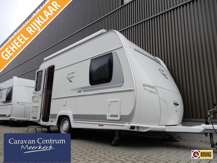 Fendt Bianco Selection 390 FH + Mover, Caravans en Kamperen, Caravans, Bedrijf, tot en met 3, Treinzit, Fendt, Frans bed, Overige typen