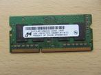 Micron 1GB PC3-10600 DDR3 1333 MHz SODIMM, 1 GB of minder, 1333 MHz, Ophalen of Verzenden, Laptop