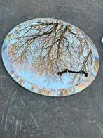 Ronde facet geslepen spiegel bedoeld als onderzetter, Ophalen of Verzenden, Gebruikt, Overig
