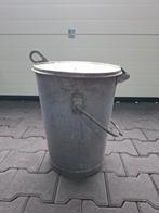 Zinken vuil emmer, Ophalen, Gebruikt, Minder dan 50 cm
