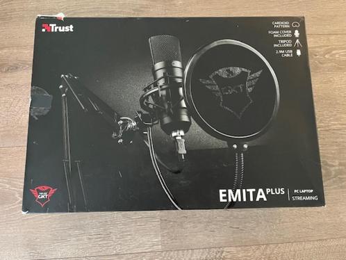 Trust Emita plus steaming microfoon, Muziek en Instrumenten, Microfoons, Zo goed als nieuw, Studiomicrofoon, Ophalen of Verzenden