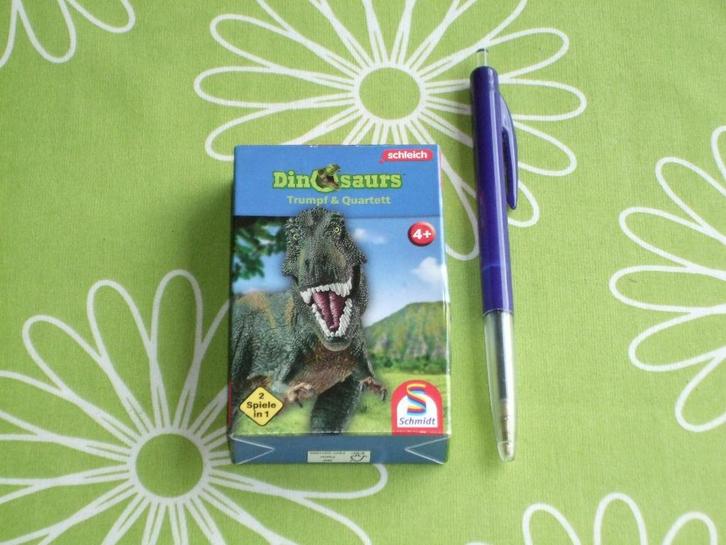 Duits Dinosaurussen - Kwartet en Trump spel van Sleich, Verzamelen, Speelkaarten, Jokers en Kwartetten, Zo goed als nieuw, Kwartet(ten)
