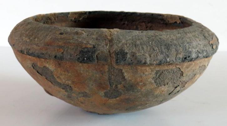 Uit inboedel: Bodemvondst stenen pot Gouda, wel oud, Antiek en Kunst, Antiek | Keramiek en Aardewerk, Verzenden