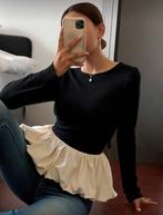 Peplum longsleeve, Ophalen of Verzenden, Nieuw, Zwart, Lange mouw