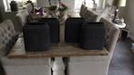 4 st Still vazen antraciet, Huis en Inrichting, Woonaccessoires | Vazen, Ophalen, Overige kleuren, Aardewerk of Porselein, Minder dan 50 cm