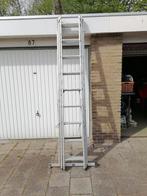 3 delige  ladder van aluminium, Doe-het-zelf en Verbouw, Ladders en Trappen, Ladder, Gebruikt, Opvouwbaar of Inschuifbaar, 4 meter of meer
