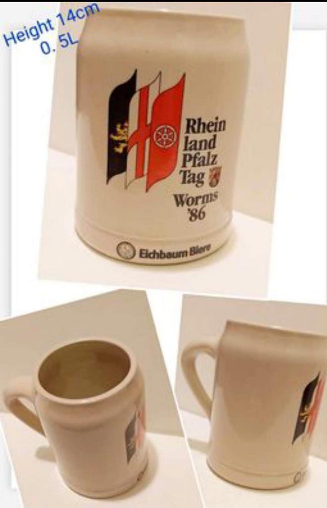 Nieuw! Vintage verzamelbare Duitse Biermok met stadswapen, Verzamelen, Biermerken, Nieuw, Glas of Glazen, Overige merken, Ophalen of Verzenden