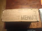1944 MENU 4 General Foods Corp, Verzenden, Landmacht, Amerika, Kist of Geocache