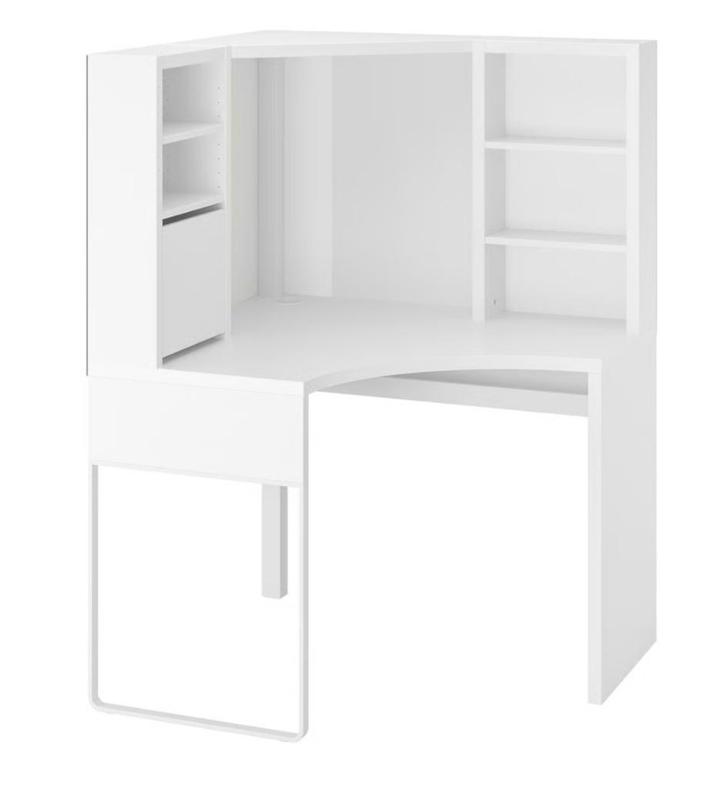 Hoekbureau wit, Huis en Inrichting, Bureaus, Gebruikt, Bureau, Ophalen