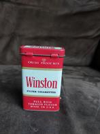 Cigarettenblikje Winston, Verzamelen, Rookartikelen, Aanstekers en Luciferdoosjes, Ophalen of Verzenden, Sigarenbandjes