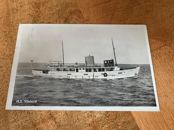 Ansichtkaart Veerboot Vlieland Rederij Doeksen, Verzamelen, Scheepvaart, Zo goed als nieuw, Ophalen of Verzenden