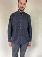 Vintage overhemd - zwart - 90s - button down - M/L, Kleding | Heren, Zwart, Vintage, Ophalen of Verzenden, HGV