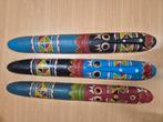 Drie houten Afrikaanse maskers. Mooi van kleur., Antiek en Kunst, Kunst | Beelden en Houtsnijwerken, Ophalen of Verzenden
