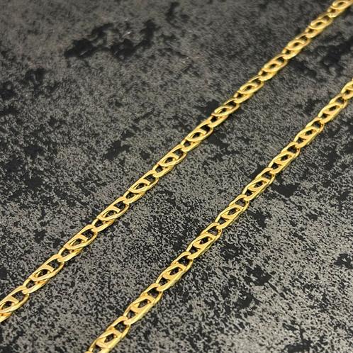 18k gouden ketting massief valkenoog schakel, Sieraden, Tassen en Uiterlijk, Kettingen, Nieuw, Goud, Ophalen of Verzenden