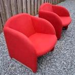2x Orginele Artifort Ben Chair ,kleur rood, jaren 90, Ophalen, Gebruikt, Rechthoekig, Stof
