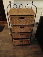 Wicker ladekast met metalen frame, Ophalen of Verzenden