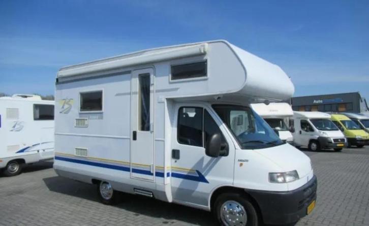 Camper Fiat Burstner | 4-Seizoenen | Turbo Diesel | Geniet!, Caravans en Kamperen, Campers, Particulier, tot en met 4, Alkoof