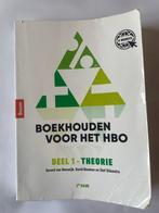 Boekhouden voor het HBO Deel 1- Theorie 9789024424788, Boeken, Studieboeken en Cursussen, Gelezen, Ophalen of Verzenden, Boom