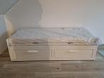 ONGEBRUIKT BRIMNES slaapbank met ÅSVANG matrassen, Ophalen, Wit, 80 cm, 200 cm