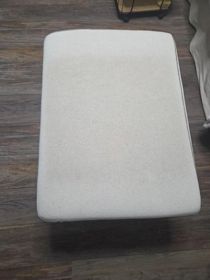 Hocker poef ikea Ektrop, Huis en Inrichting, Banken | Voetenbanken en Poefen, Gebruikt, Rechthoekig, Stof, Ophalen