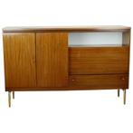 Vintage Mid Century Highboard Kast Lade en Deuren Teak Finee, Huis en Inrichting, Kasten | Dressoirs, Ophalen, Gebruikt, 150 tot 200 cm