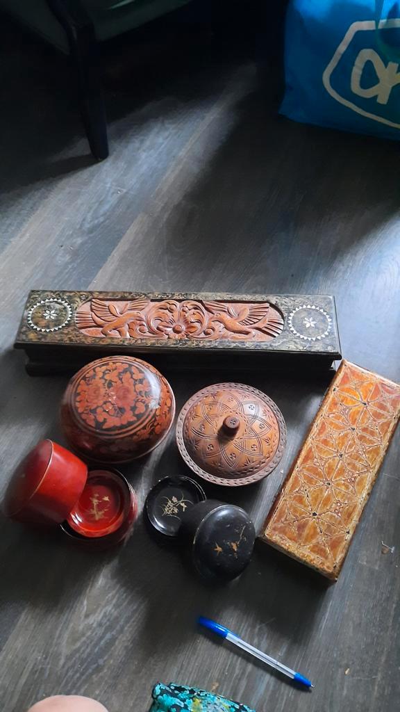 Antieke Doosjes Collectie - Azië, Antiek en Kunst, Antiek | Overige Antiek, Ophalen of Verzenden