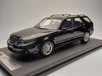 1:18 Saab 9-5 Sportcombi – 2006 – Zwart – Incl. Vitrinebox!, Overige merken, Auto, ., Nieuw