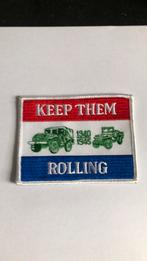 Keep them rolling patch embleem, Ophalen of Verzenden, Nieuw, Overige applicaties