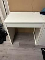 Micke bureau wit, Huis en Inrichting, Bureaus, Ophalen, Zo goed als nieuw