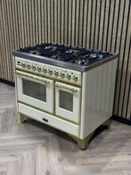 Luxe Boretti Majestic Crème 100cm 6 pits Gas + Elektr. Ovens, Witgoed en Apparatuur, Fornuizen, 60 cm of meer, Ophalen of Verzenden