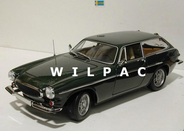 Volvo. P1800 ES 1:18 bruin groen, blauw & goud metallic., Hobby en Vrije tijd, Modelauto's | 1:18, Nieuw, Auto, MiniChamps, Ophalen of Verzenden