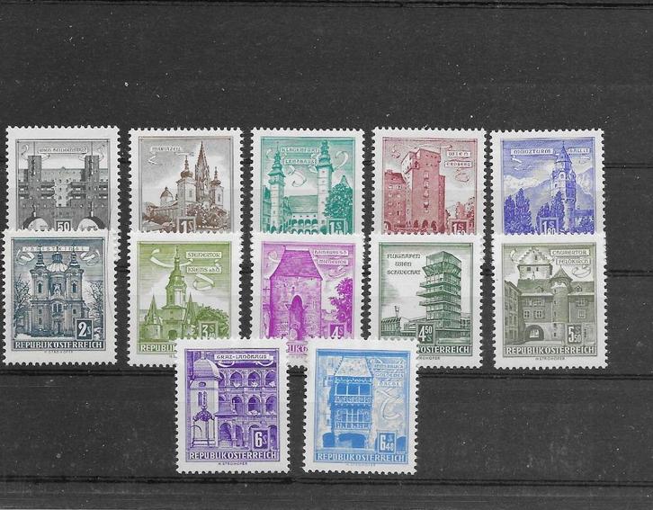 Oostenrijk 1958/1960, Michel 1044 t/m 1055, Postfris., Postzegels en Munten, Postzegels | Europa | Oostenrijk, Postfris, Verzenden