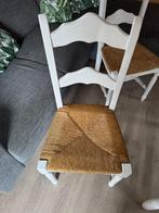 Mooie oude zware eettafel stoelen, Huis en Inrichting, Stoelen, Ophalen, Zo goed als nieuw, Wit, Vijf, Zes of meer stoelen