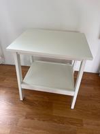 Wit tafeltje - 55x45x56 cm, Huis en Inrichting, 55 tot 75 cm, Zo goed als nieuw, Rechthoekig, Hout