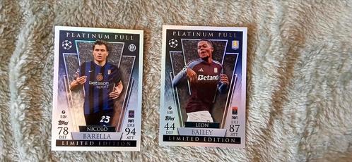 Match Attax 2024 - Platinum Pull limited Edition kaartjes, Hobby en Vrije tijd, Stickers en Plaatjes, Zo goed als nieuw, Meerdere plaatjes
