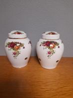 Adv 26 royal albert old country rose voor raad potten 50 p.s, Antiek en Kunst, Antiek | Porselein, Ophalen of Verzenden