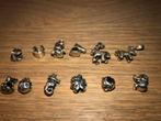 10 Pandora Bedels Echt Zilver, Gebruikt, Pandora, Ophalen of Verzenden, 4 bedels of meer