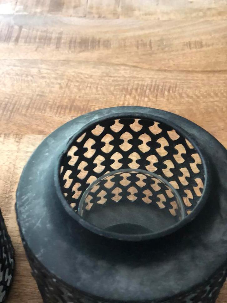 2 mooie windlichten, Huis en Inrichting, Overige Huis en Inrichting, Zo goed als nieuw, Ophalen